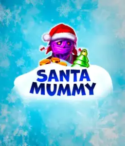  Откройте для себя уникальный слот "Santa Mummy" от Belatra, где мумия в костюме Санты привносит праздничное настроение. На изображении представлена персонаж в образе Санты, окруженная синими морозными узорами. Она напоминает новогоднее веселье и радость. Название игры "Santa Mummy" изображено крупными белыми буквами на снежном фоне.